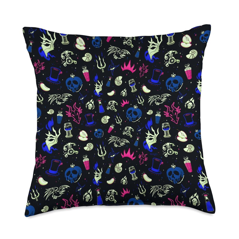 5848 Villains Icons of Wickedness Throw Pillow